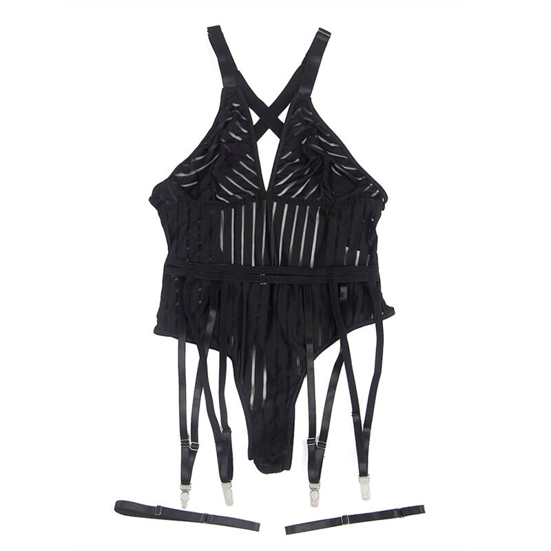 Body porte-jarretelles noir S/M - Subblime - SUBBLIME BODYSTOCKINGS