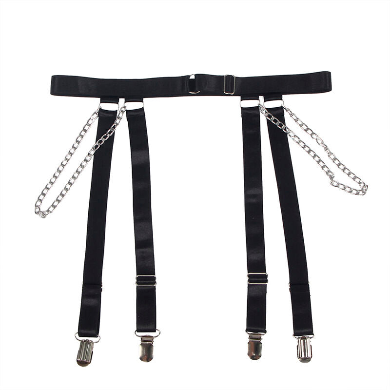 Body avec chaînes et porte-jarretelles noir S/M - Subblime - SUBBLIME BODIES