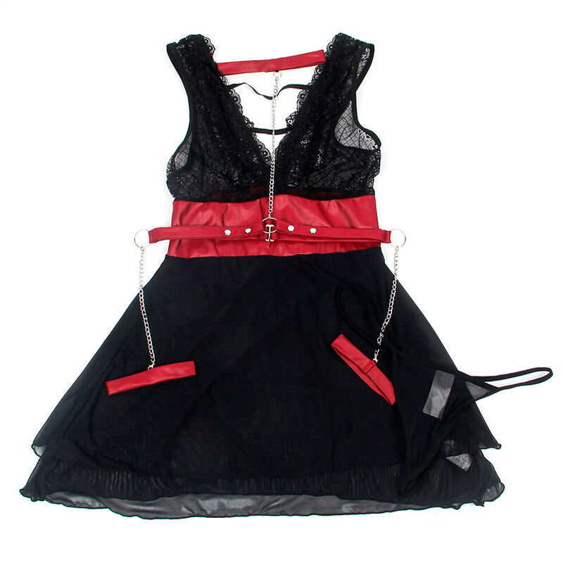 Robe bondage en dentelle noire taille L/XL - Subblime - SUBBLIME DRESSES