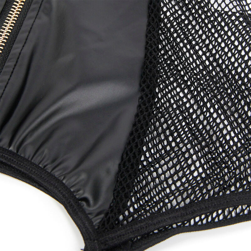 Robe sexy en maille cuir noir L/XL - Subblime