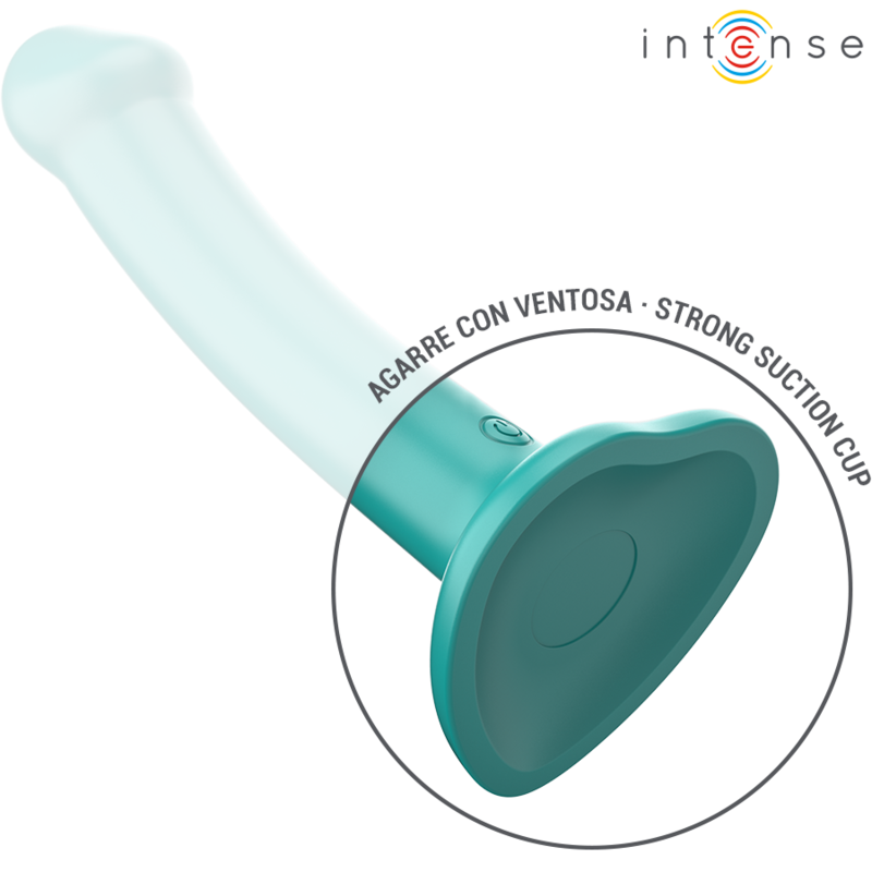 Vibromasseur Katie avec Ventouse et Télécommande Bleu - Intense