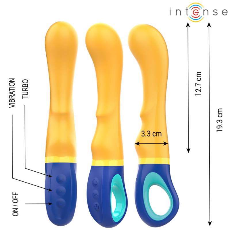 Vibrateur Point G Shaggy Jaune - Intense