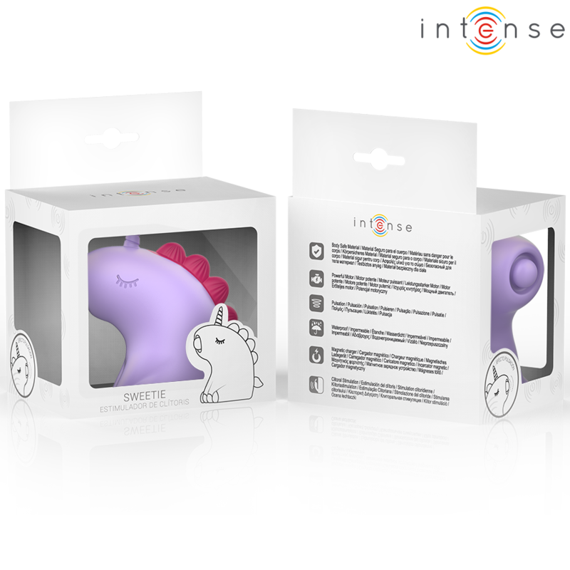 Stimulateur Clitoridien Sweetie Tongue Licorne Rose - Intense