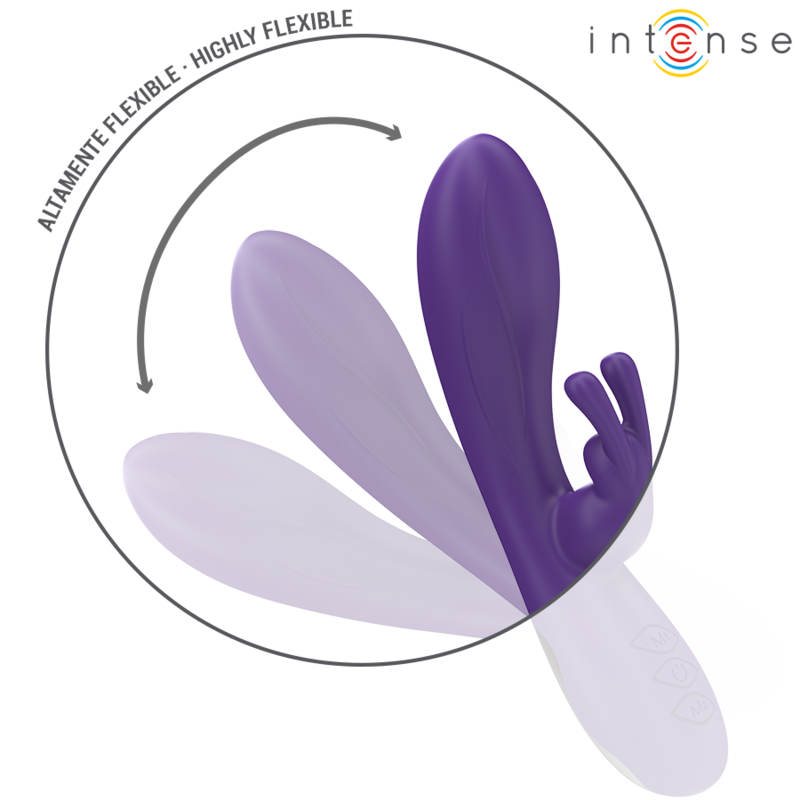 Vibrateur Rabbit Randall Silicone 10 Vibrations Violet - Intense