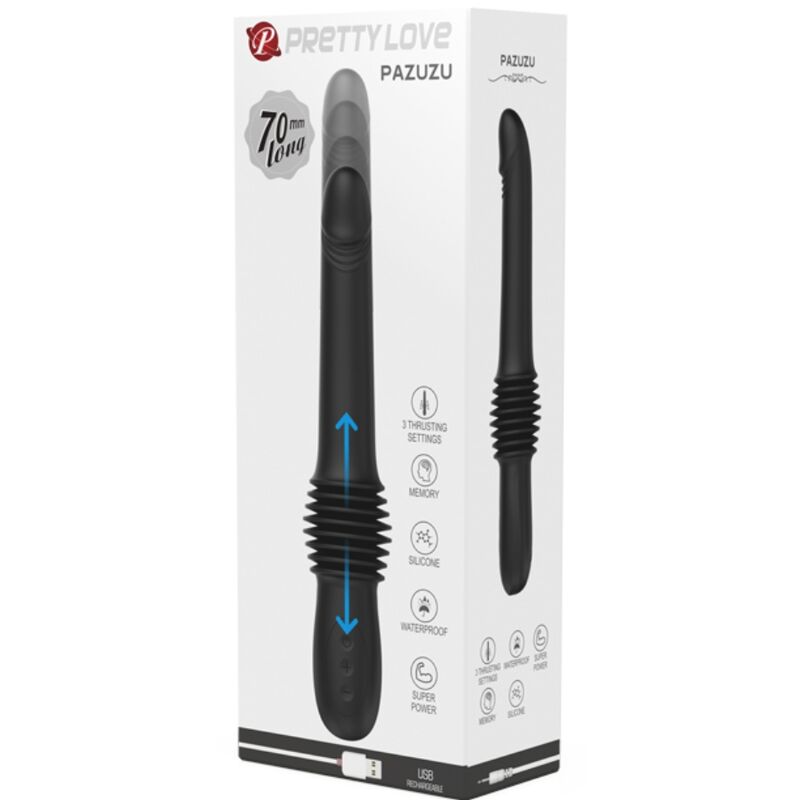 Vibromasseur Culotte Pazuzu Télécommandé Noir - Pretty Love