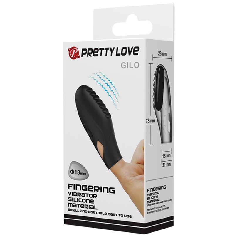Stimulateur à Doigt Pretty Love Gilo Noir - Pretty Love