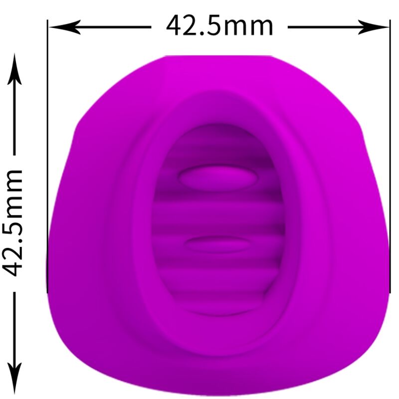 Stimulateur Clitoris Estelle Tongue 12 Vibrations Violet - Pretty Love