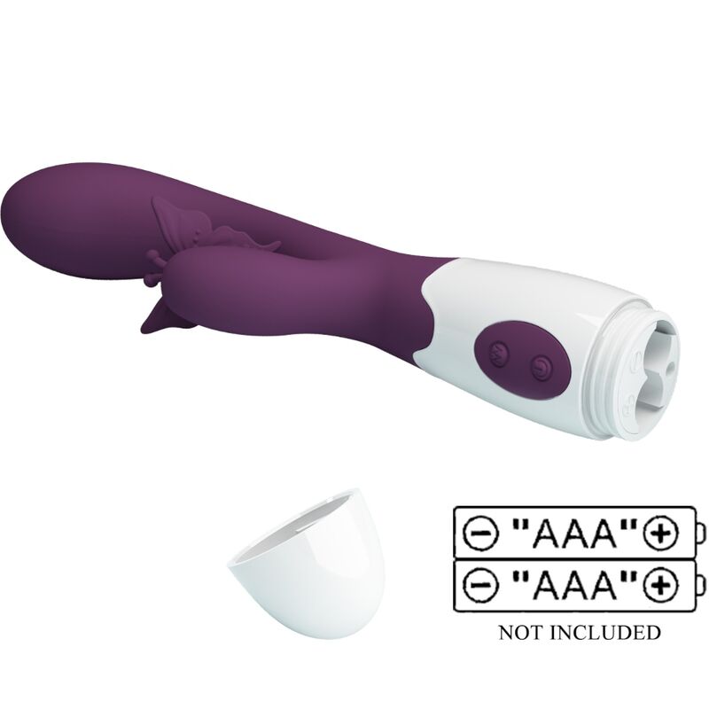 Vibromasseur Rabbit Butterfly Kiss Violet - Pretty Love