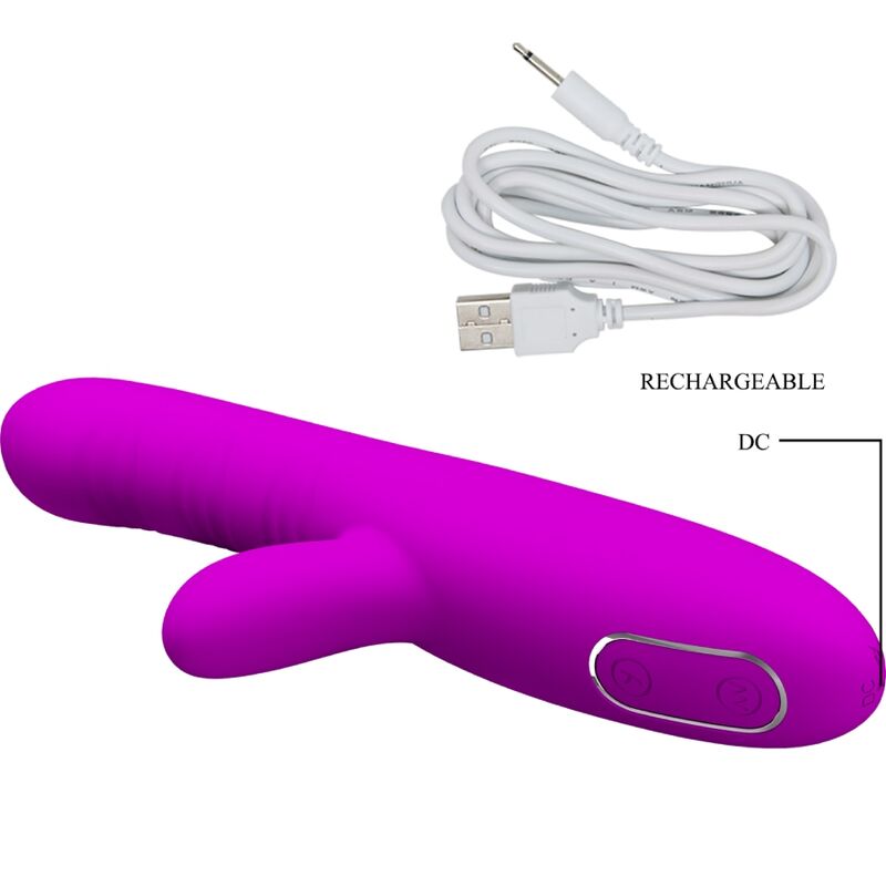 Vibromasseur Rabbit Angélique Violet - Pretty Love