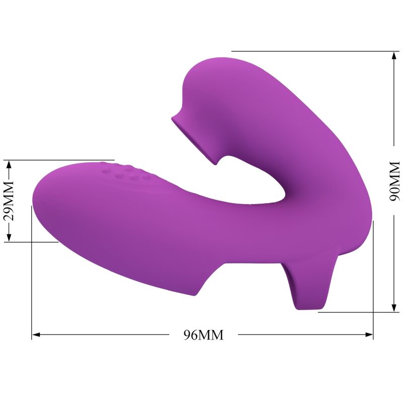Stimulateur Clitoridien Pretty Love Doigt Vibrant Violet