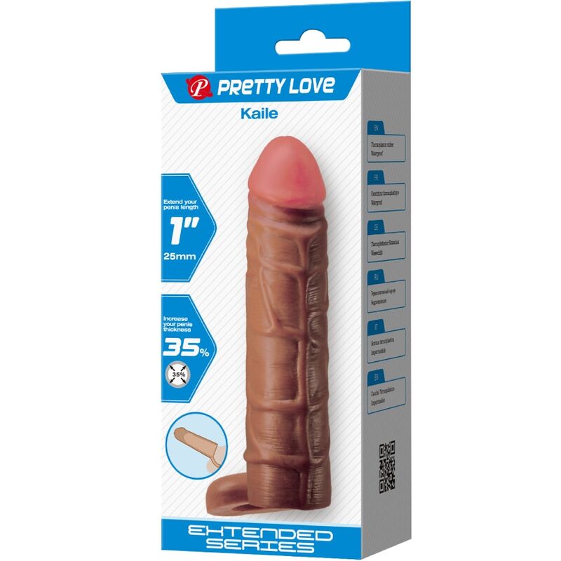 Anneau Pénien Pretty Love avec Plug Anal Vibrant - Marron