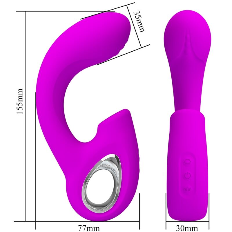 Stimulateur Double Sibel Violet - Pretty Love