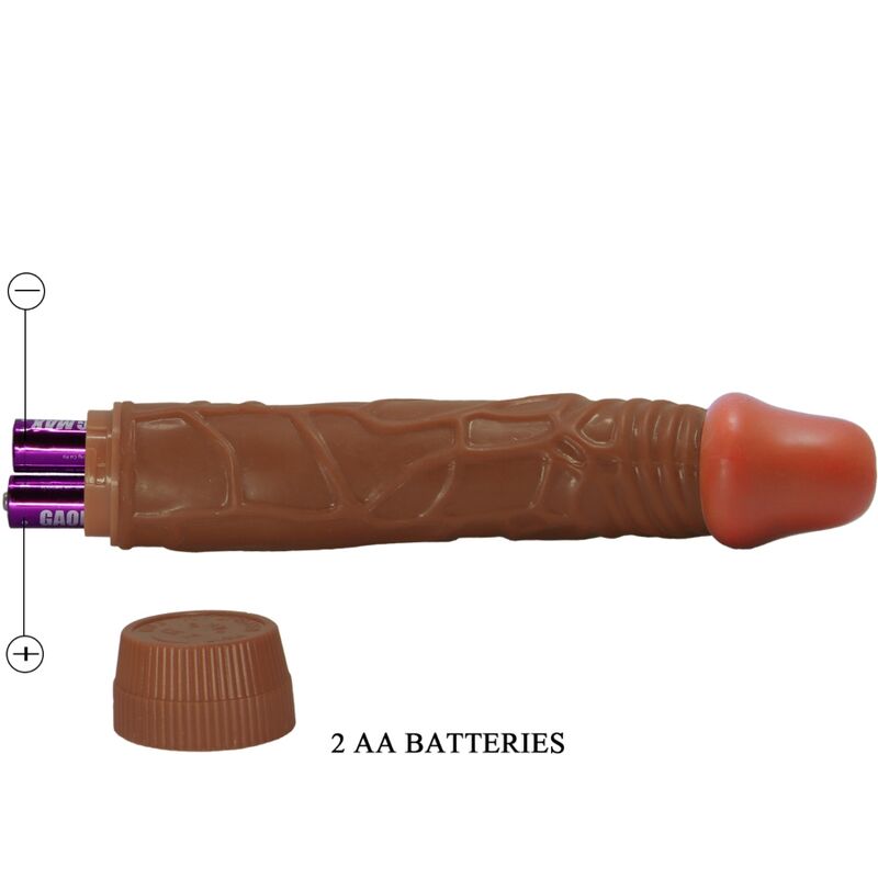 Baile - Vibromasseur Gode Réaliste XL Marron - 22,5 cm