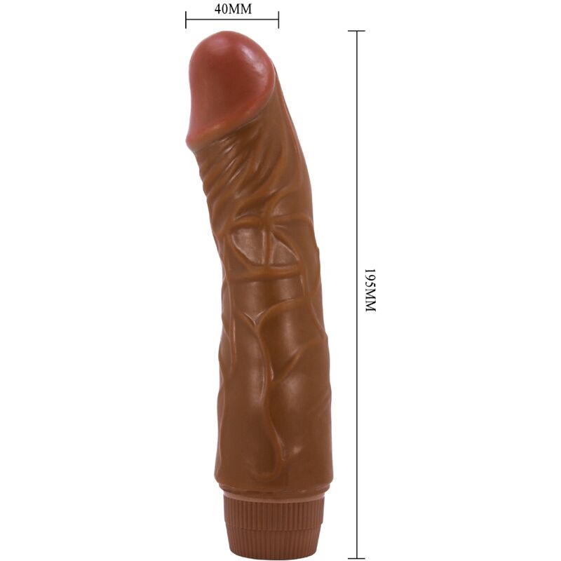Baile - Vibromasseur Gode Réaliste Marron - 19,5 cm