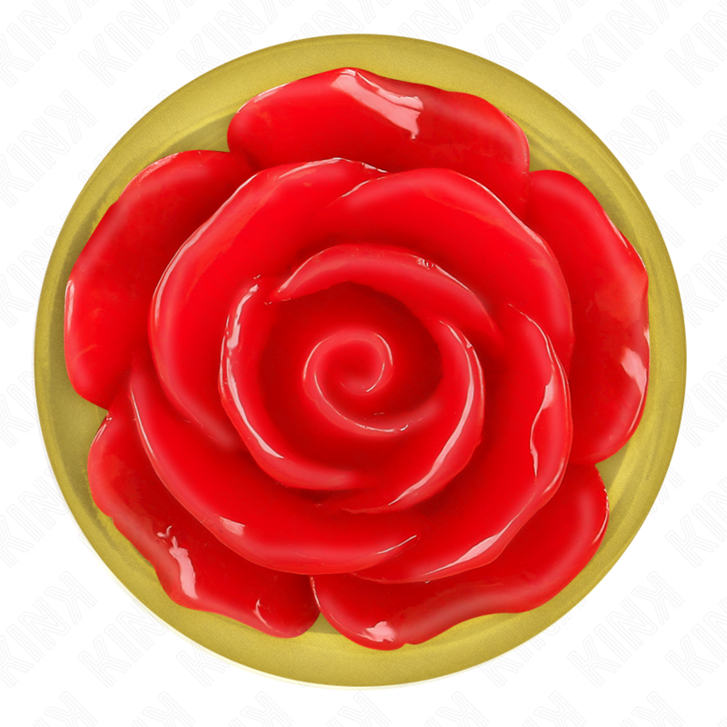 Plug anal métallique rose rouge taille L - Kink - KINK PLEASURE PLUGS