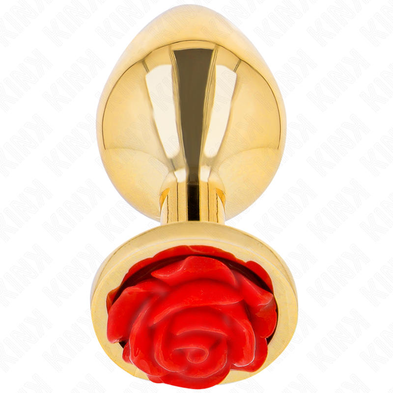 Plug anal métallique rose rouge taille S - Kink - KINK PLEASURE PLUGS