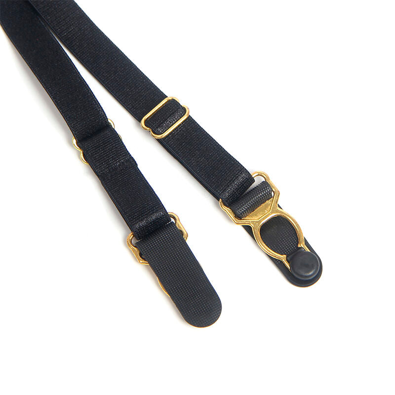Body dentelle et cuir PU noir avec fermeture éclair S/M - Subblime - SUBBLIME BODIES