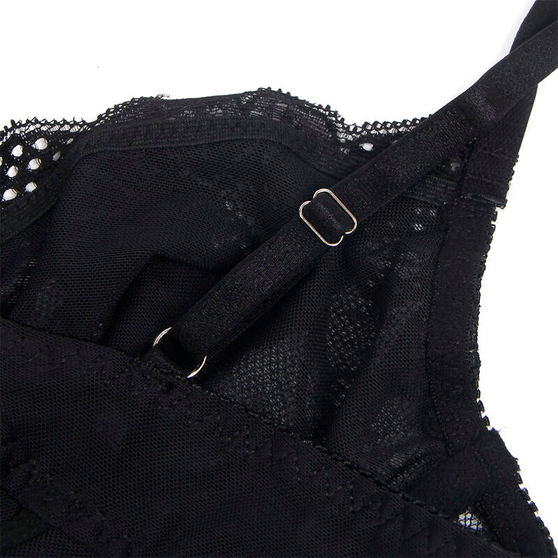 Body en dentelle ouvert noir taille L/XL - Subblime - SUBBLIME BODIES