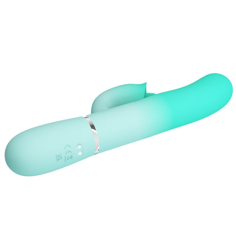 Vibromasseur Lapin Multifonction Gigi Vert Aqua - Pretty Love
