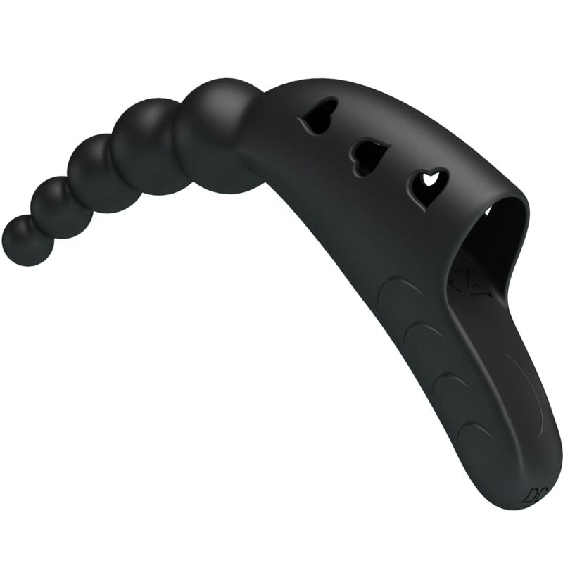 Doigt Vibrant Pretty Love 10 Modes Rechargeable Noir