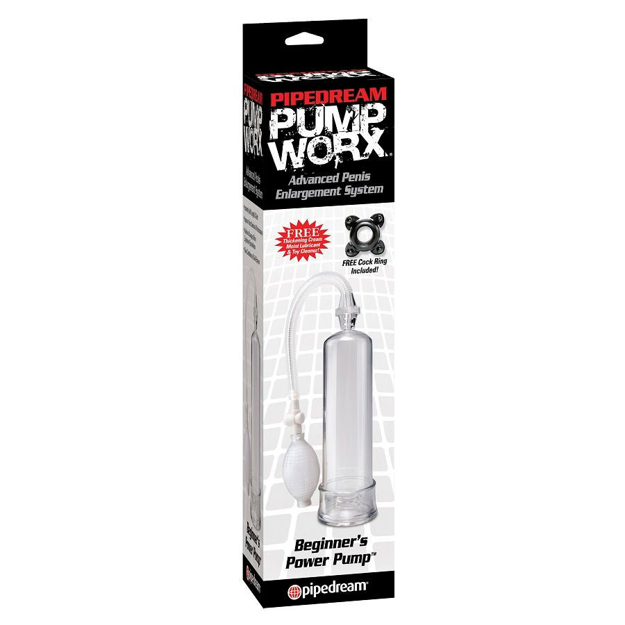 Pompe à Pénis Power Pump Débutant Transparente - Pump Worx