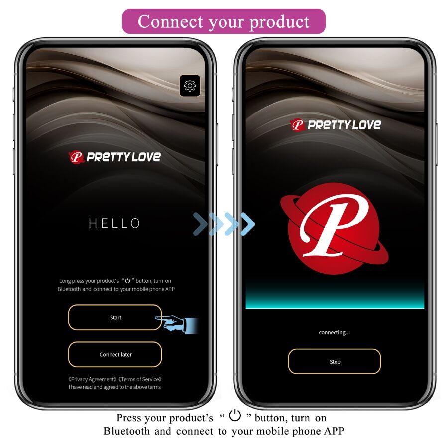 Vibromasseur Connecté Leviathan Violet - Pretty Love