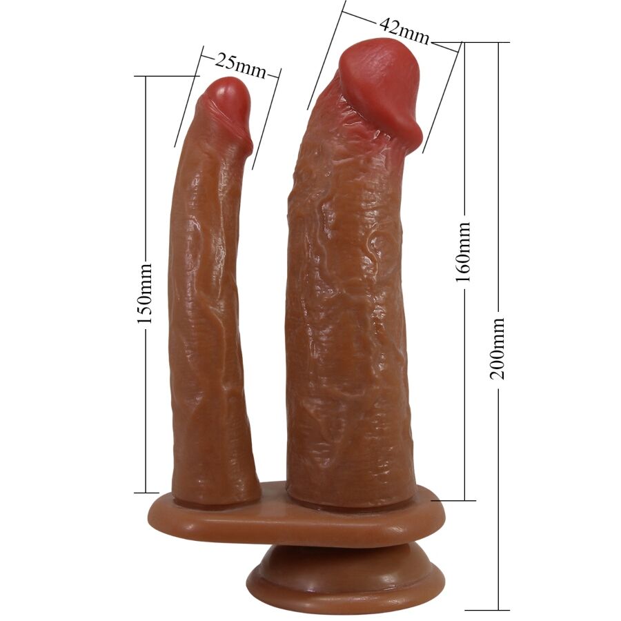Double Gode Réaliste Goran Mulato - Pretty Love