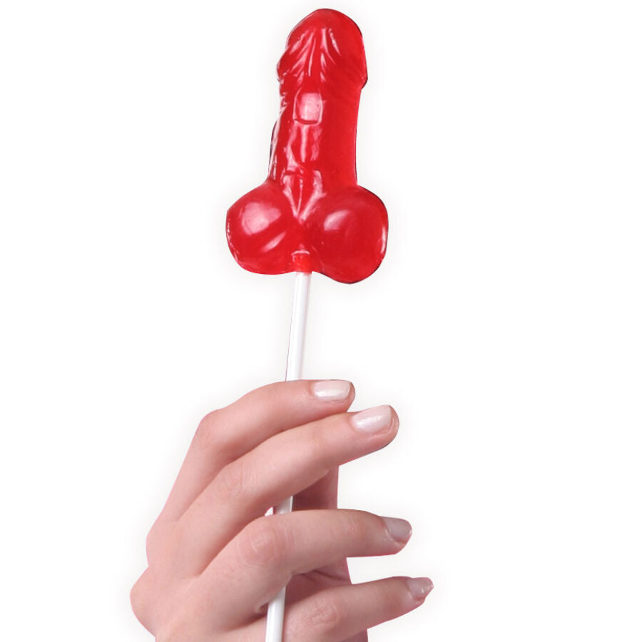 Secret Play – Présentoir de 40 Sucettes en forme de Pénis - Fraise