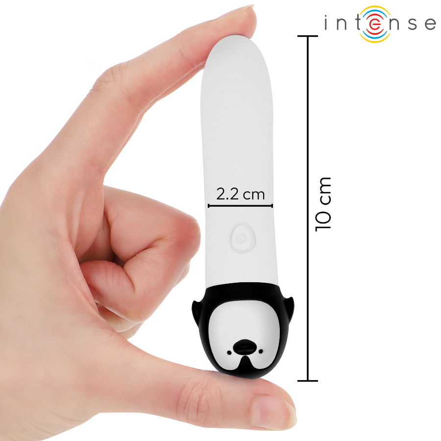 Stimulateur Rico Bullet Vibrant Pingouin Blanc - Intense