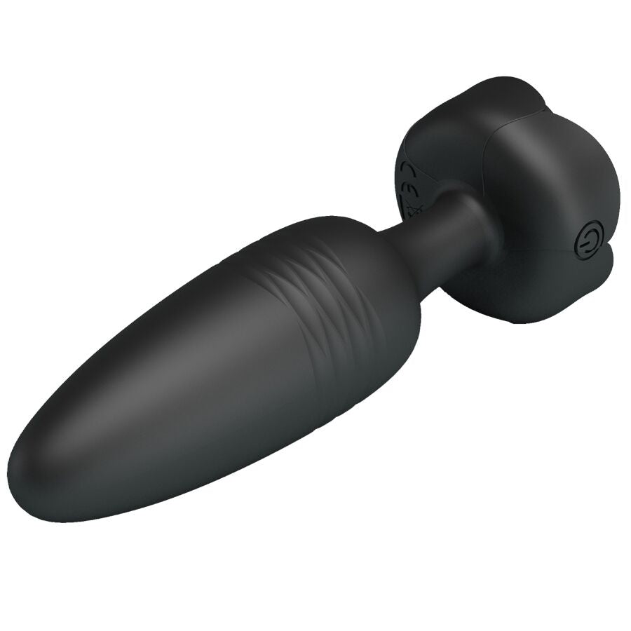 Plug Anal Vibrant Tarion LED Noir 12,5 cm - Pretty Love