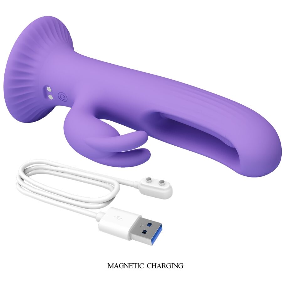 Vibrateur Lapin Killmoulis Violet 12 Modes - Pretty Love