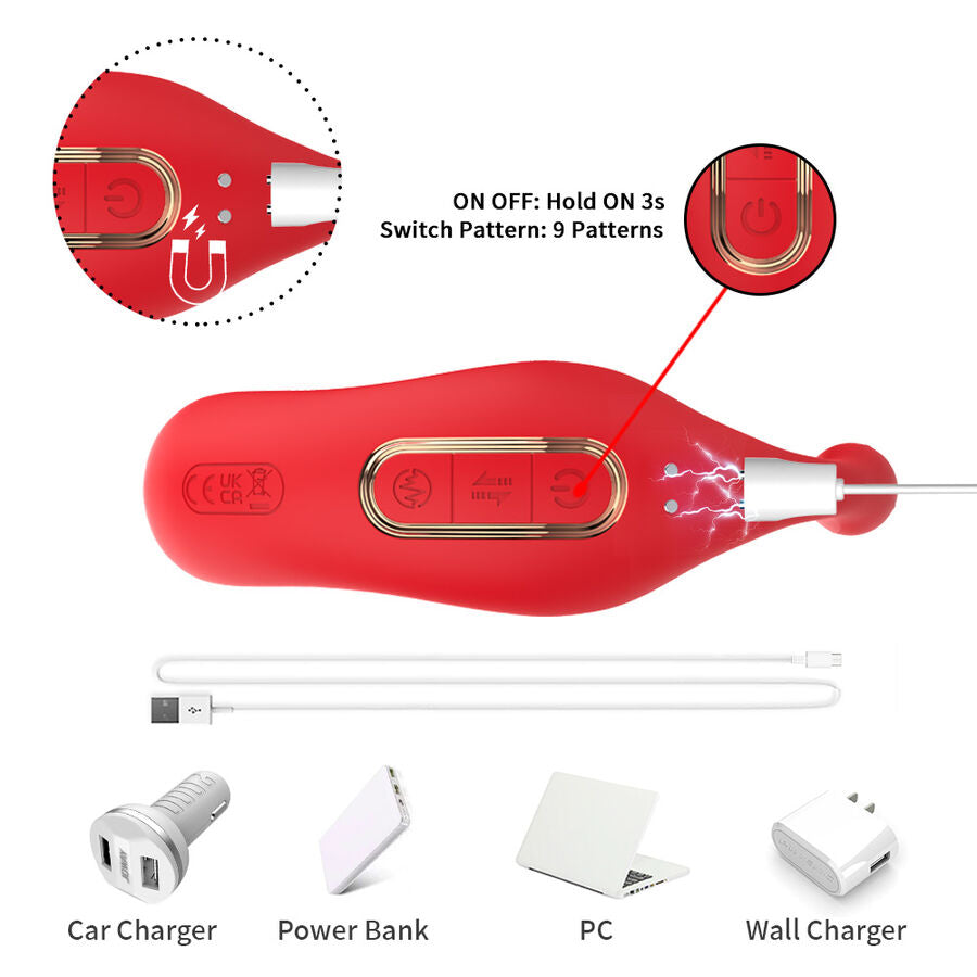 Stimulateur Clitoridien Culotte Armony Double Moteur Rouge - Armony