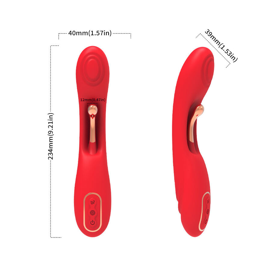 Vibrateur à Langue Oscillante Armony Rouge - Armony