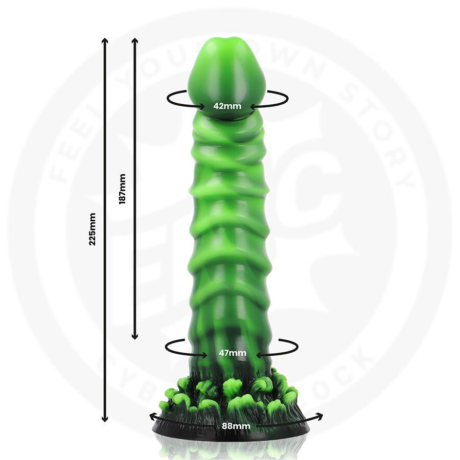 Gode Fantasy Alien avec ventouse Caelion Vert - Epic