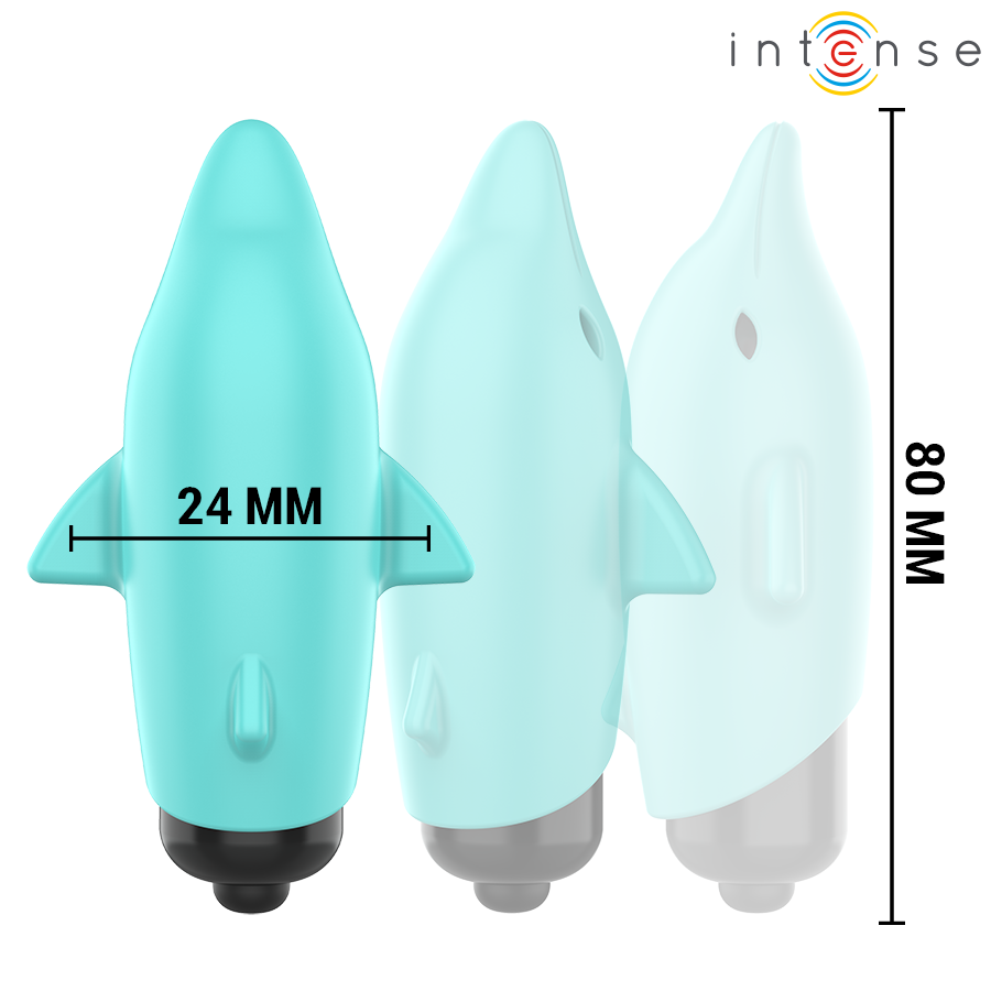 Stimulateur Clitoridien Intense Echo Dauphin Bleu - Intense