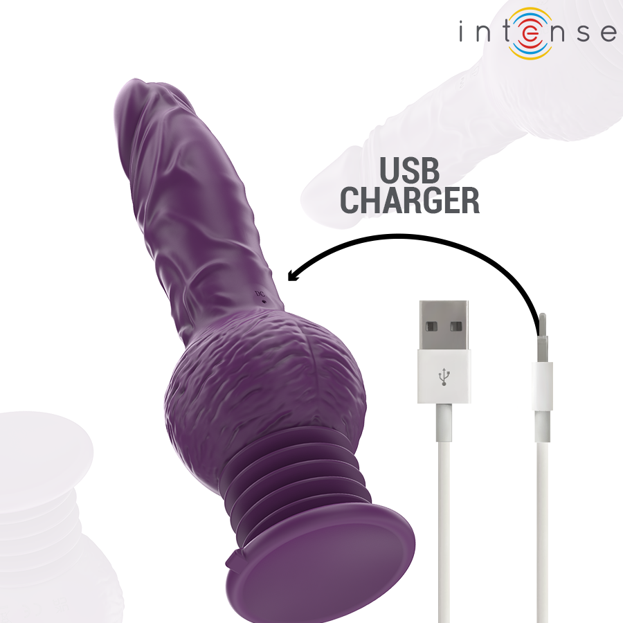 Vibromasseur Rabbit Tatum Violet 24cm - Intense