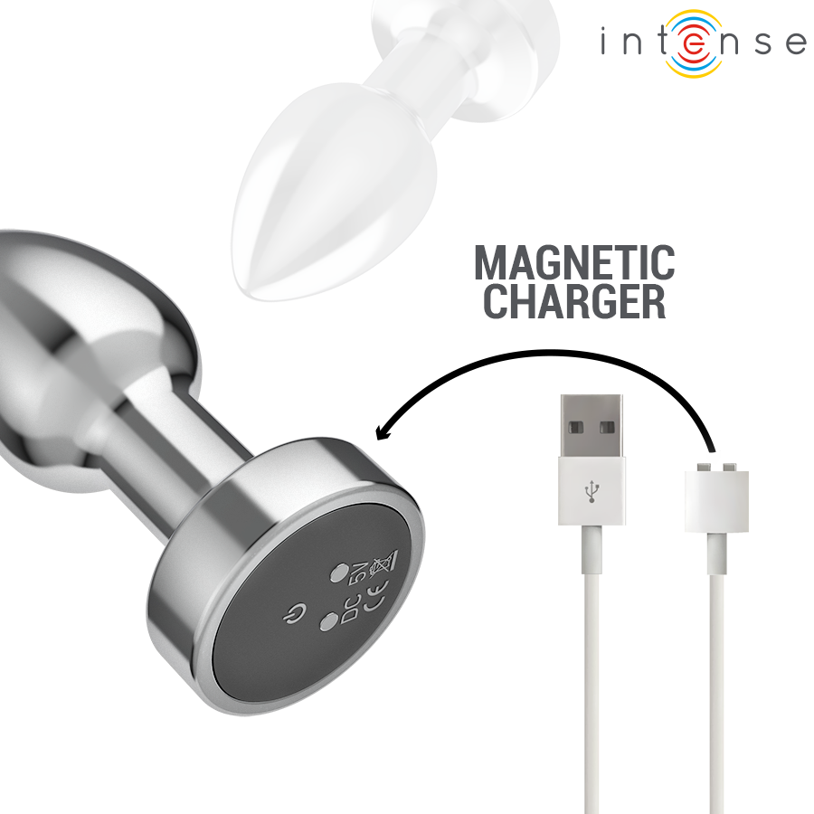 Plug Anal Vibrant Intense Métal 10 Vibrations S - Intense