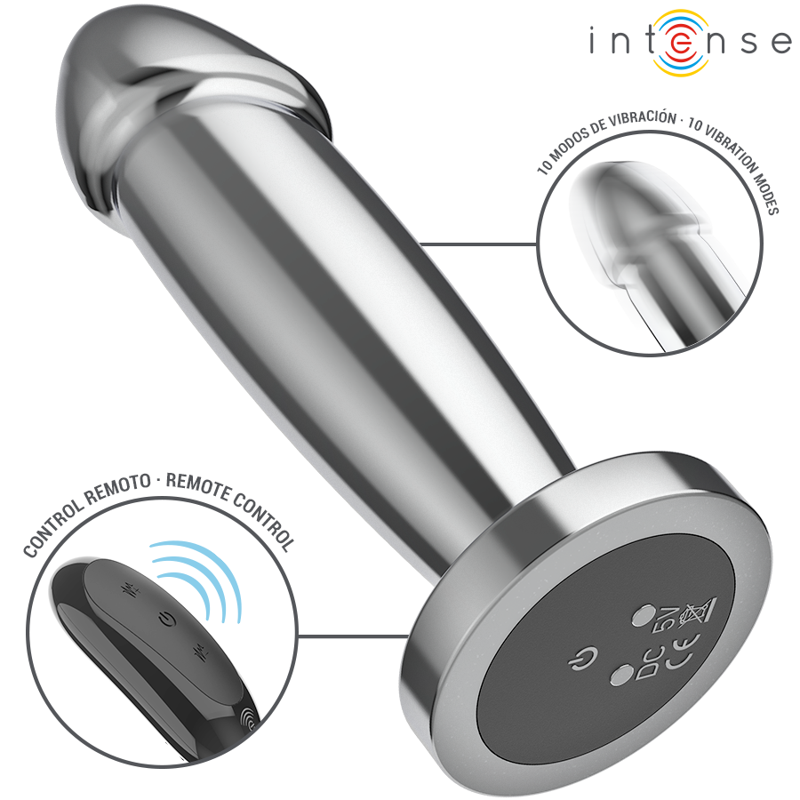 Plug Anal Vibrant Métallique Intense 10 Modes Taille S