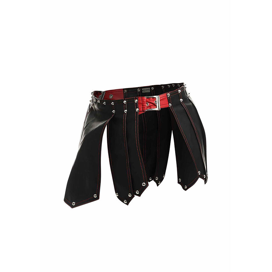 Jupe Cuir Style Guerrier Romain Romanda Noire - MOB - MOB