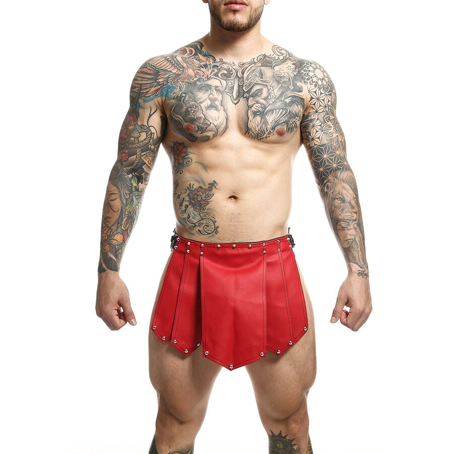 Jupe Guerrier Romain Romanda Rouge Taille Unique - MaleBasics - MOB