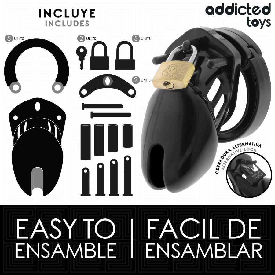 Cage de Chasteté Obsidian Hold Taille S - Addicted Toys