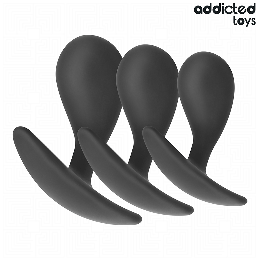 Lot 3 Plugs Anaux Progressifs Modèle 3 - Addicted Toys