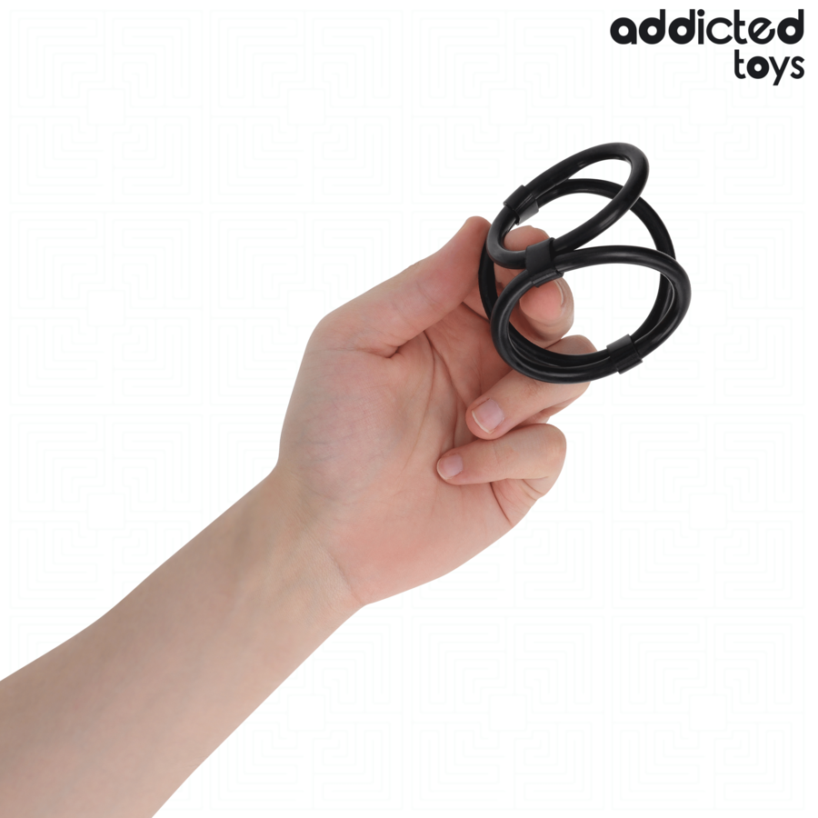 Anneau Pénien Triple Addicted Toys - Addicted Toys