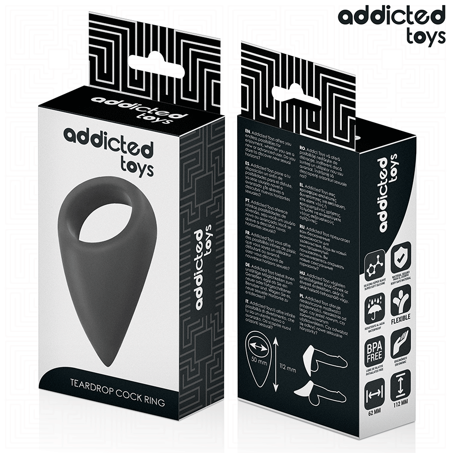 Anneau Pénien Forme de Larme - Addicted Toys