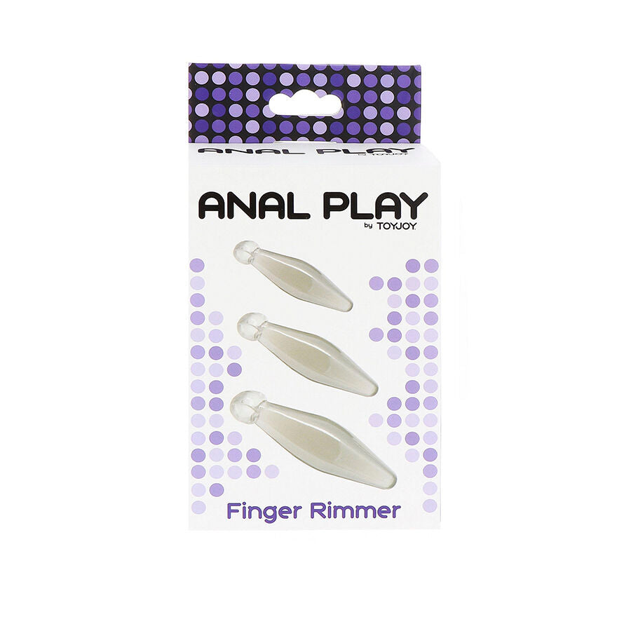 Kit Plugs Anaux Finger Rimmer 3 Pièces Transparent - ToyJoy