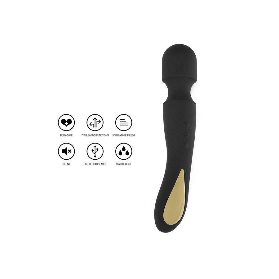 Baguette Massante Vibromasseur Zenith Light Noire - ToyJoy