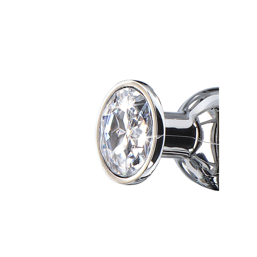 Plug Anal Diamond Butt Bijou Moyen Argenté - ToyJoy