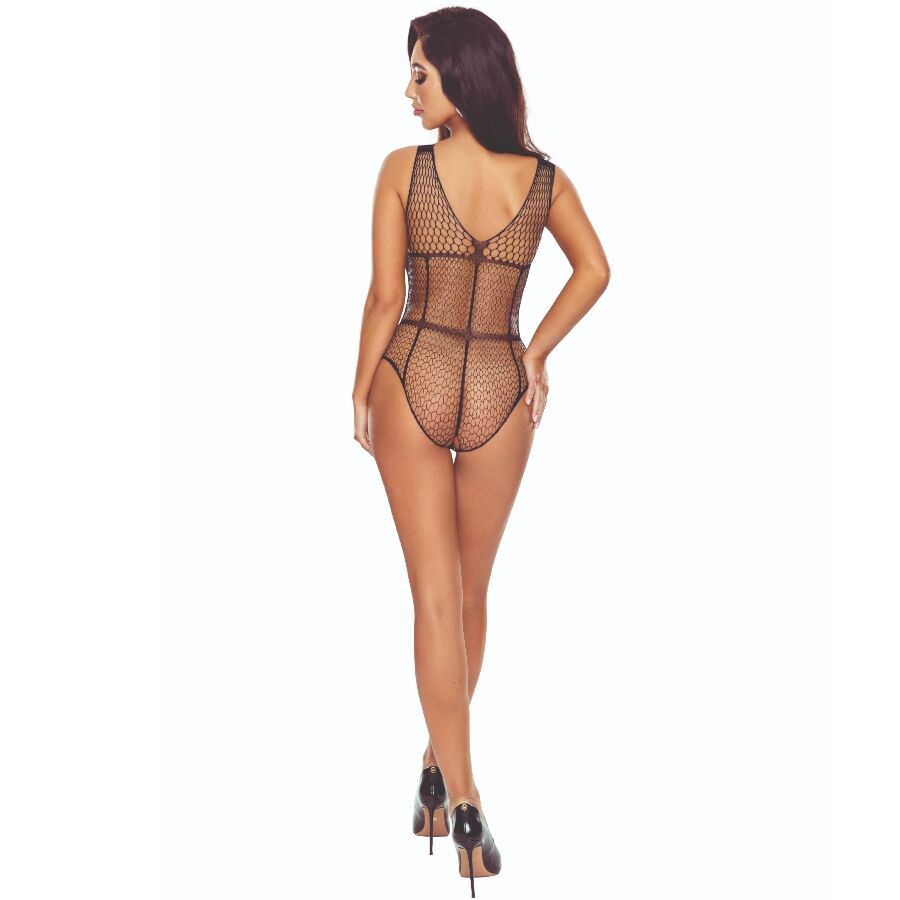 Bodystocking Bas Ouverts BS114 Noir - Passion