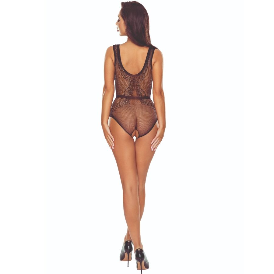 Bodystocking Grille BS115 Noir - Passion