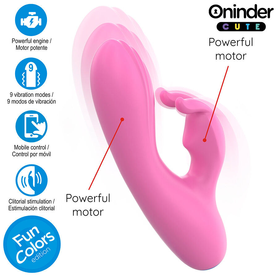 Vibromasseur Rabbit Love Bunny Rose - Oninder Cute